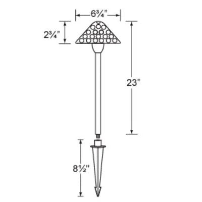 Corona CL-651B-AB-L-EDBA-2W Path Light w/ 2 Watt 2700K LED - Antique Bronze