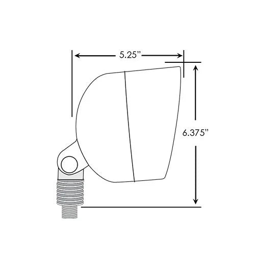 Dauer 490015 Epic Up Light w/ 4 Watt PAR36 LED 2700K - Brass