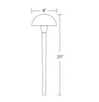 Encore AL-13-LED Path Light 6" Shade w/ 3 Watt T3 LED - Black