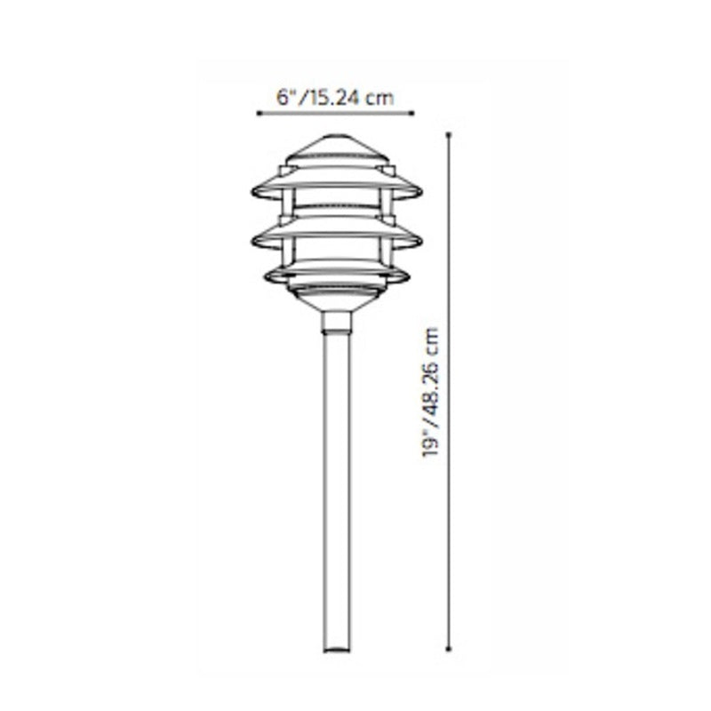 Fx Luminaire DSLED20W Path Light w/ 2700K LED