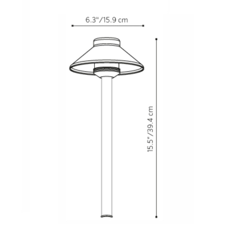 Fx Luminaire JSLEDTA1LED Path Light w/ 2700K LED