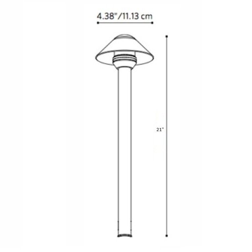 Fx Luminaire SCLED20W18RCU Path Light w/ 2700K LED - Copper