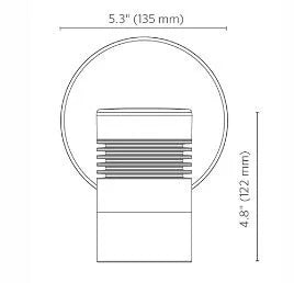 Fx Luminaire SDZDCBZ LED Down Light w/ Integrated LED - Bronze