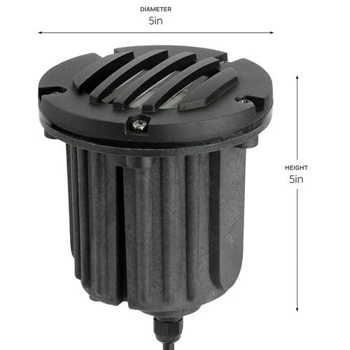Kichler 15497BKB In Ground Beacon Light w/ MR16 4w LED 2700K - Black
