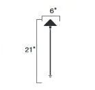 Kichler 15839CO27R Path Light w/ 3W LED 3000K - Copper
