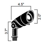 Kichler 16015AZT30 Small Accent Flood Light 15 Deg Spot 3000K - Bronze