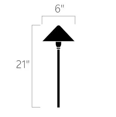 Kichler 16120BKT30 Path Light w/ 3000K LED - Black
