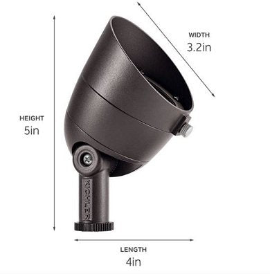 Kichler 16151BKT30 Flood Light W/ 3000K LED - Black