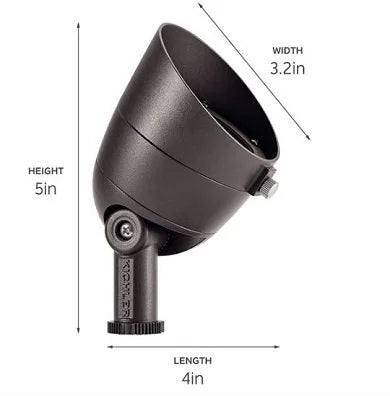 Kichler 16151BKT27 Flood Light W/ 2700K LED - Black