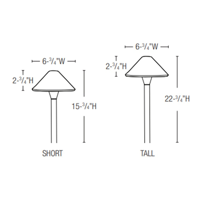 Lightcraft AP-00B-107B-NBZ Universal Stella Path Light - Bronze