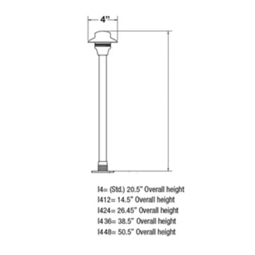 Unique Illuminator 4 I4-12-l27-NC Path Light w/ 2w T3 LED 27K - Copper