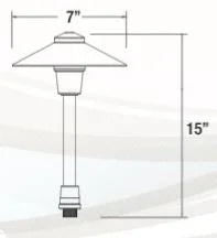 Unique Neutron 12 NU12-l227-BZ Path Light w/ 2w T3 LED 27K - Bronze