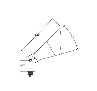 Unique Nucleus NUCS-L427-BZ Up Light w/ 4w MR16 LED - Bronze
