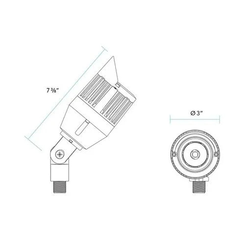 Vista GR-3106-9-RGBW-38 Up Light w/ Color Changing LED