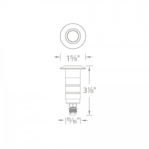 WAC 1021-27SS Recessed In Ground Light w/ 2700K LED - Stainless Steel