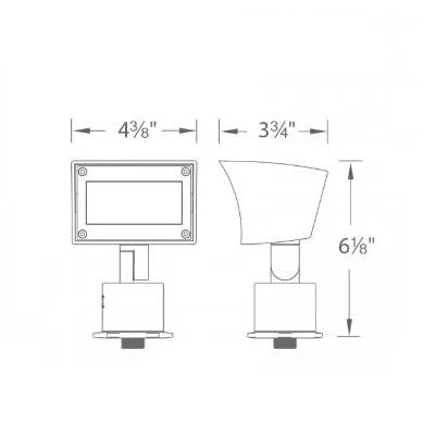 WAC 5021-27BBR Brass Wall Wash Light w/ 2700K LED - Bronze