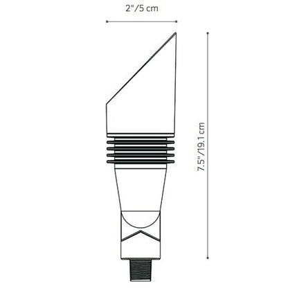 Fx Luminaire FB1LEDBZ Up Light w/ 2 Watt 2700K LED - Bronze