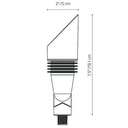Fx Luminaire FB3LEDFB Up Light w/ 4.2 Watt 2700K LED - Black