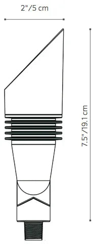 Fx Luminaire FBZDCBZ Up Light w/ integrated LED - Bronze
