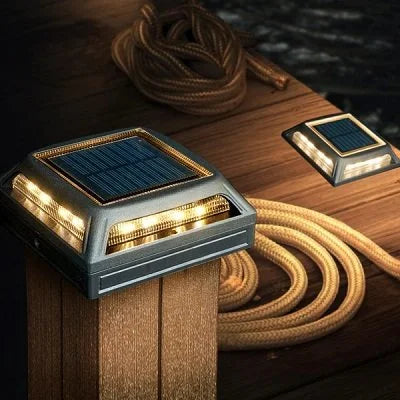 Classy Caps Muskoka Black Aluminum Solar Post/Path/Dock Light - 2 Pack