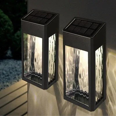 Classy Caps Black Aluminum Lancaster Deck & Wall Light - 2 Pack