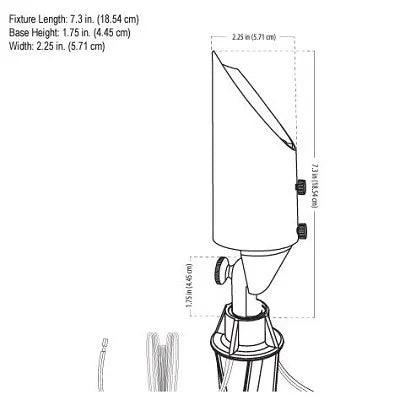 Alliance BL900-LED4W Up Light w/ 4W MR16 LED - Brass