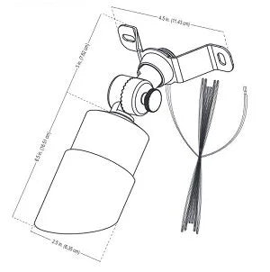 Alliance DL100-LED4W Down Light w/ 4 Watt MR16 LED - Brass