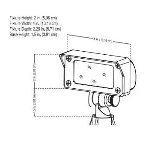 Alliance FL50-BT Flood Light w/ Color Changing LED - Brass