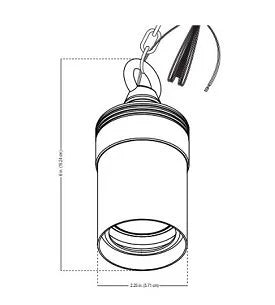 Alliance HL100-BT Hanging Light w/ Color Changing LED - Brass