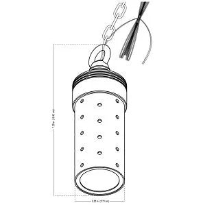 Alliance HL200-BT Hanging Light w/ Color Changing LED - Brass
