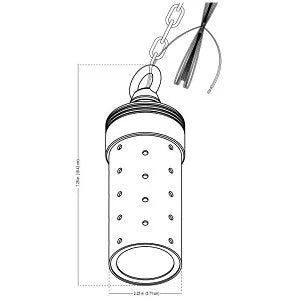 Alliance HL200-LED Hanging Light w/ 3 Watt G4 LED - Brass