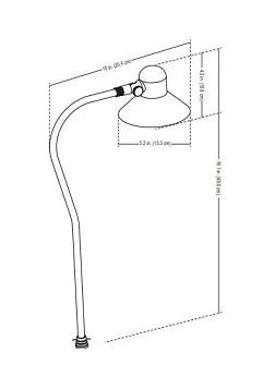 Alliance PL100-LED Path Light w/ 3 watt G4 Bi-Pin LED - Brass