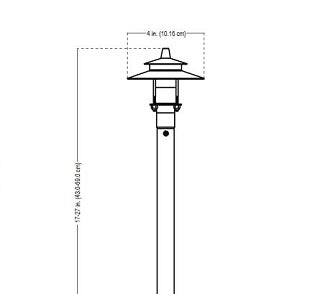 Alliance PL250-LED Path light w/ 2.5 watt G4 Bi-Pin LED - Brass