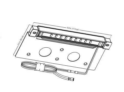 Alliance SL75-LED 7 inch Step Light - Integrated 3 watt LED - Brass