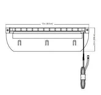 Alliance SL85-LED 12 inch Step Light - Integrated 4 watt LED - Brass