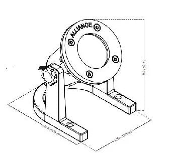 Alliance UL100-BT Underwater Light w/ Color Changing LED - Brass