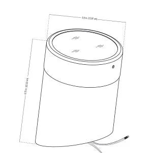 Alliance WL200-LED4W Well Light w/ 4W PAR36 LED - Brass