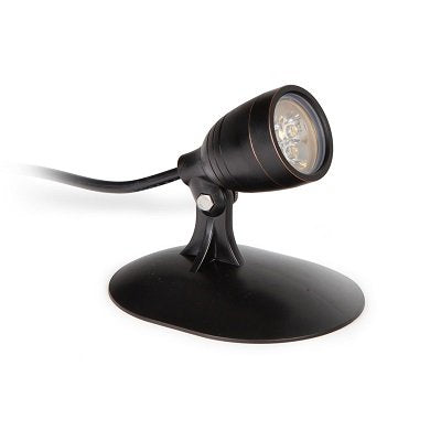 Atlantic Water Gardens WWCS4 Submersible Spotlight w/ 4 Watt 2800K LED - Oil Rubbed Bronze