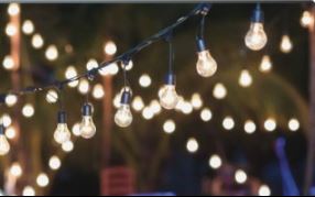 Lightcraft BK-E26 Medium Base Bistro String Light - 50 Ft.