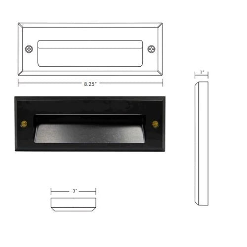Brilliance CASCADES-SLB-BLK Step Light w/ Integrated LED