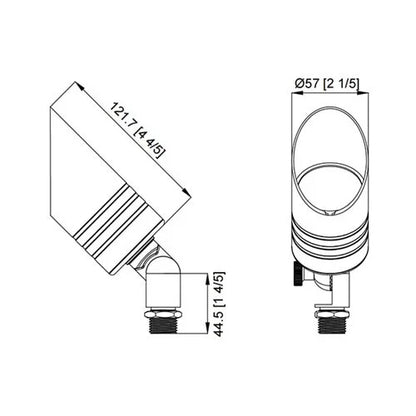 BSL AL06B Up Light w/ MR16 LED