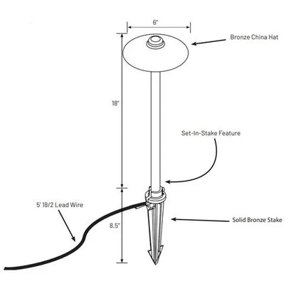 CAST CCPLCAB Cabana Path Light - Integrated LED