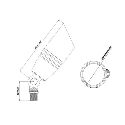BSL AL02B Up Light w/ MR16 LED