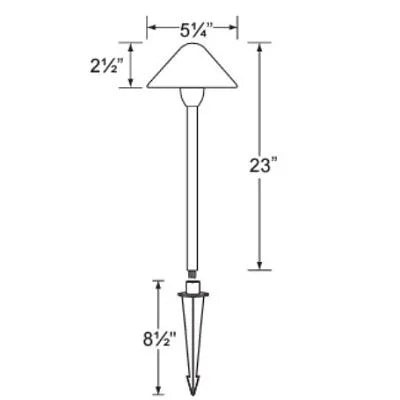 Corona CL-652B-AB-L-EDBA-2W Path Light w/ 2 Watt 2700K LED - Antique Bronze