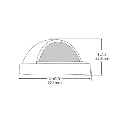 Dauer 490075 Crescent Deck Light w/ 2 Watt 2700K LED - Brass