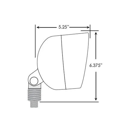 Dauer 490015 Epic Up Light w/ 4 Watt PAR36 LED 2700K - Brass