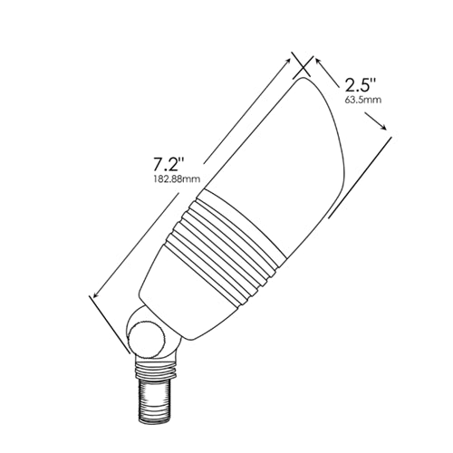 Dauer 490001 Icon Up Light w/ 2 Watt 2700K LED - Brass