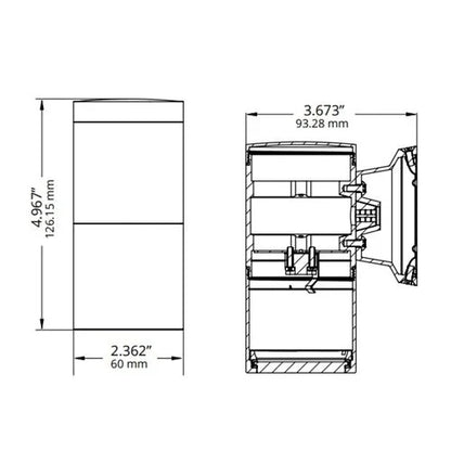 Dauer 490091 LA Grange Wall Sconce w/ 2 Watt 2700K LED's - Bronze