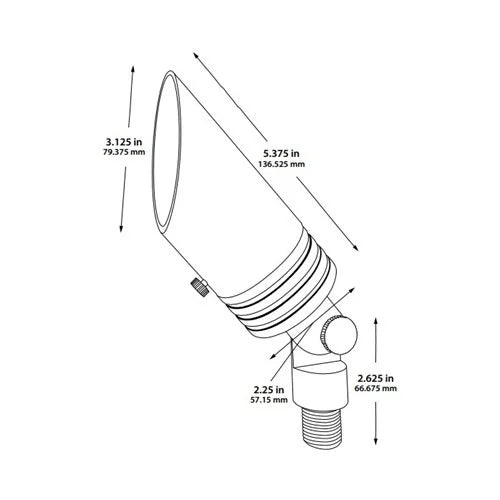 Dauer 490105 Lex Up Light w/ 2 Watt 2700K LED - Bronze