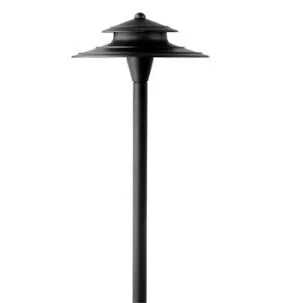 Encore AL-02-B-LED Path Light Two Tier Shade w/ 3 Watt LED - Black